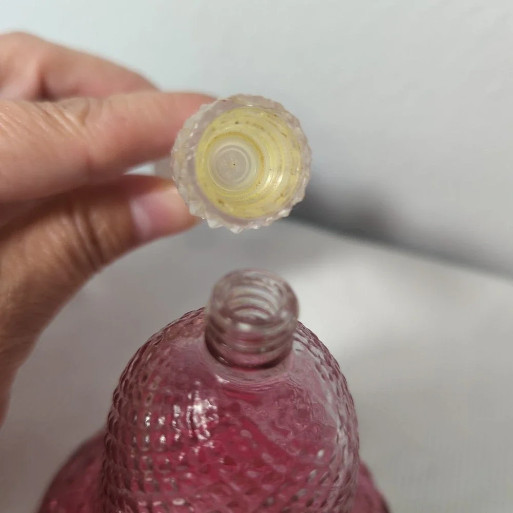 Avon VINTAGE‎ cologne bottle Pink 1977 Rosepoint Bell -Empty-